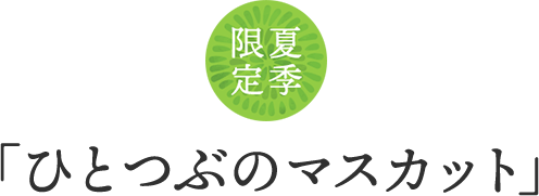 夏季限定 ひとつぶのマスカット