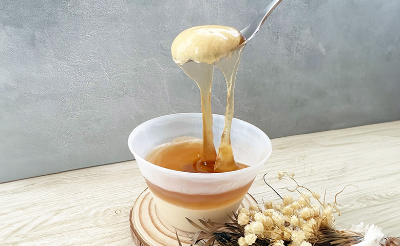 和栗のもちとろわらびプリンのイメージ画像1